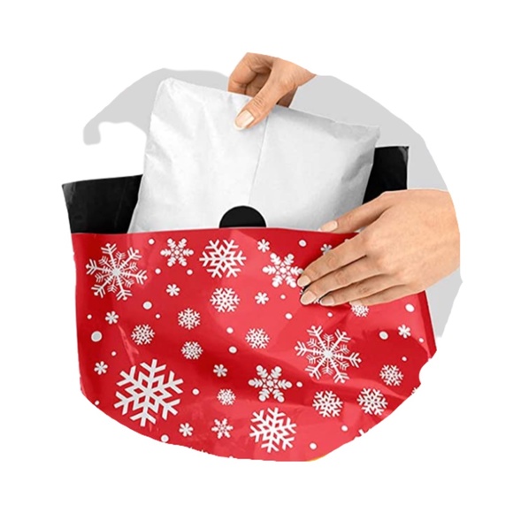 Red Snowflake Polymailers - Picture 2 of 2